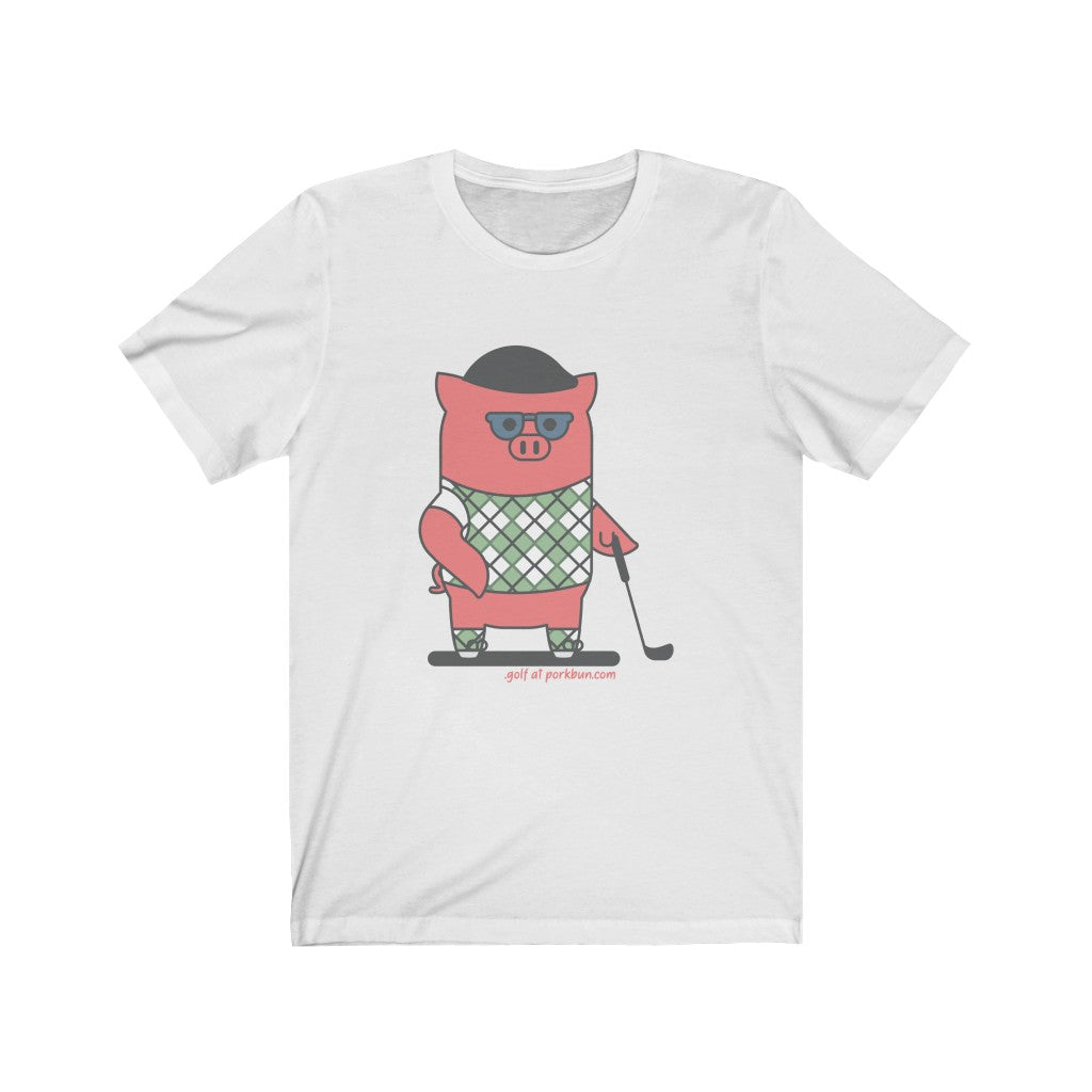 .golf Porkbun mascot t-shirt