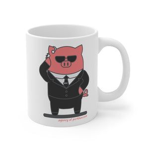 .agency Porkbun mascot mug
