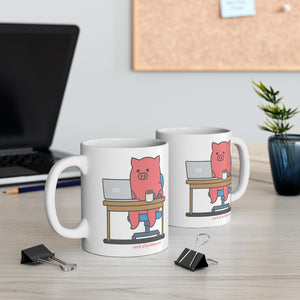 .work Porkbun mascot mug