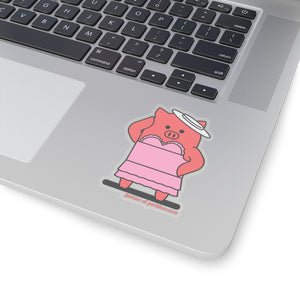 .fashion Porkbun mascot sticker