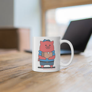 .delivery Porkbun mascot mug