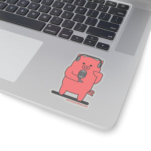 .am Porkbun mascot sticker