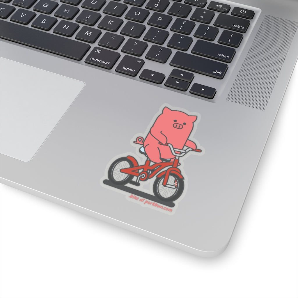 .bike Porkbun mascot sticker