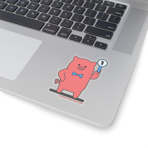 .auction Porkbun mascot sticker