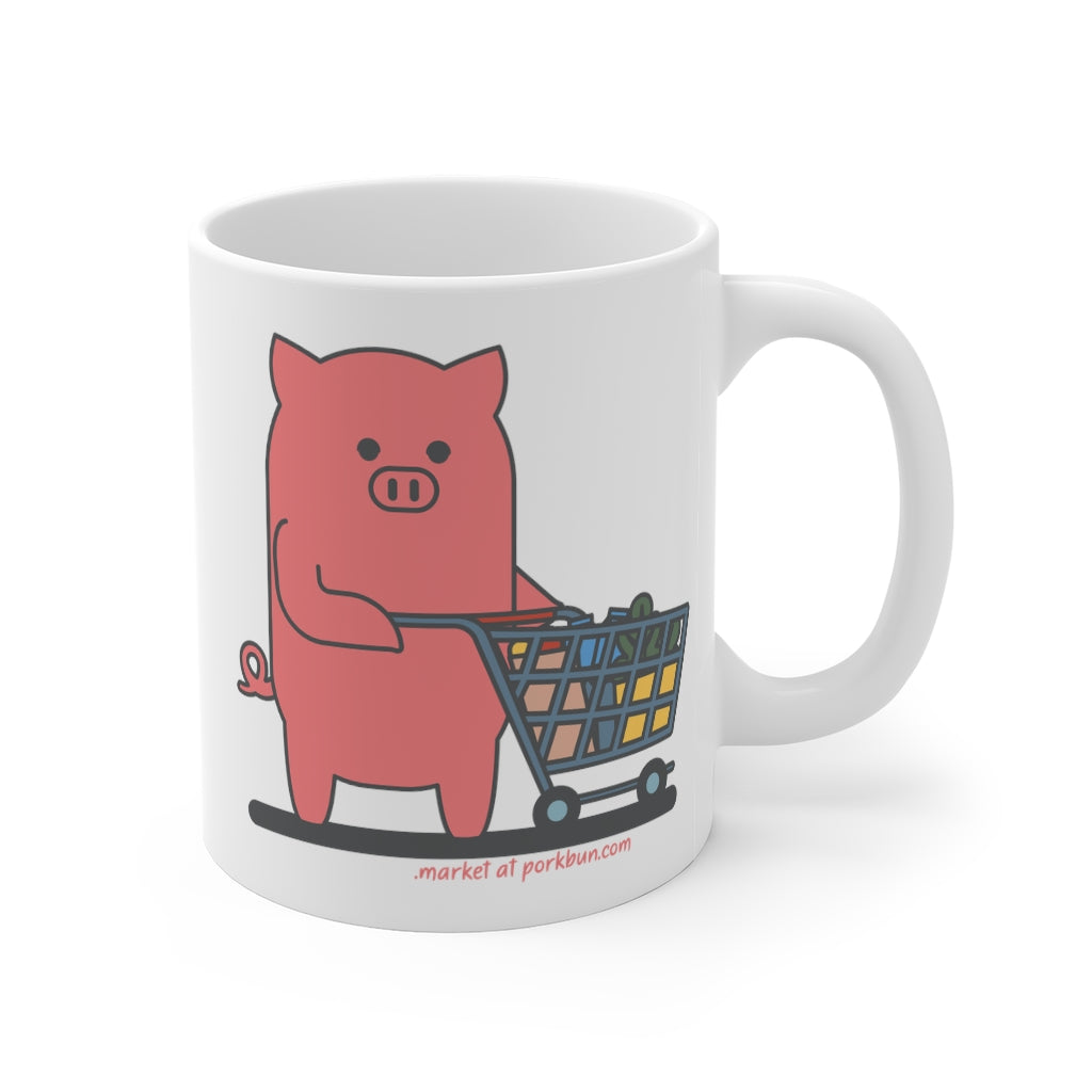 .market Porkbun mascot mug