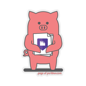 .page Porkbun mascot sticker