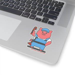 .plumbing Porkbun mascot sticker