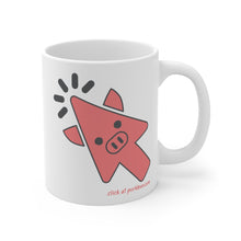 Load image into Gallery viewer, .click Porkbun mascot mug
