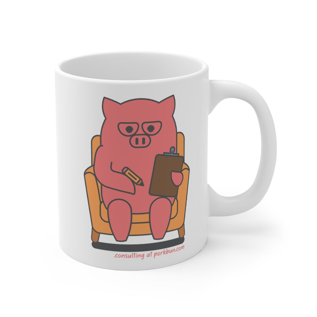 .consulting Porkbun mascot mug