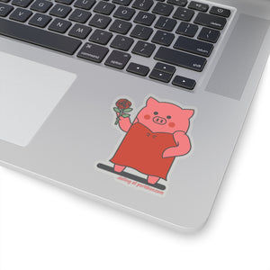 .dating Porkbun mascot sticker