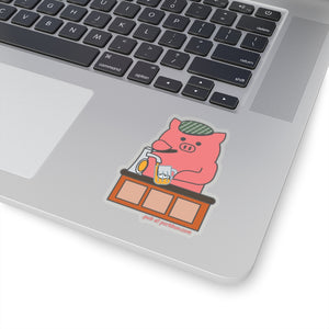 .pub Porkbun mascot sticker