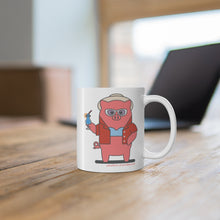 Load image into Gallery viewer, .vacations Porkbun mascot mug
