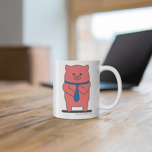 .pw Porkbun mascot mug