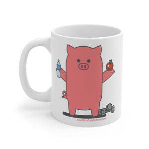 .health Porkbun mascot mug