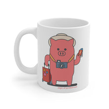 Load image into Gallery viewer, .viajes Porkbun mascot mug
