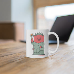 .nyc Porkbun mascot mug