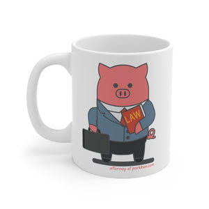.attorney Porkbun mascot mug