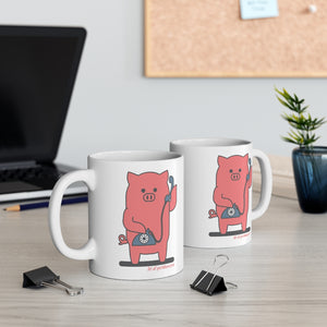 .tel Porkbun mascot mug