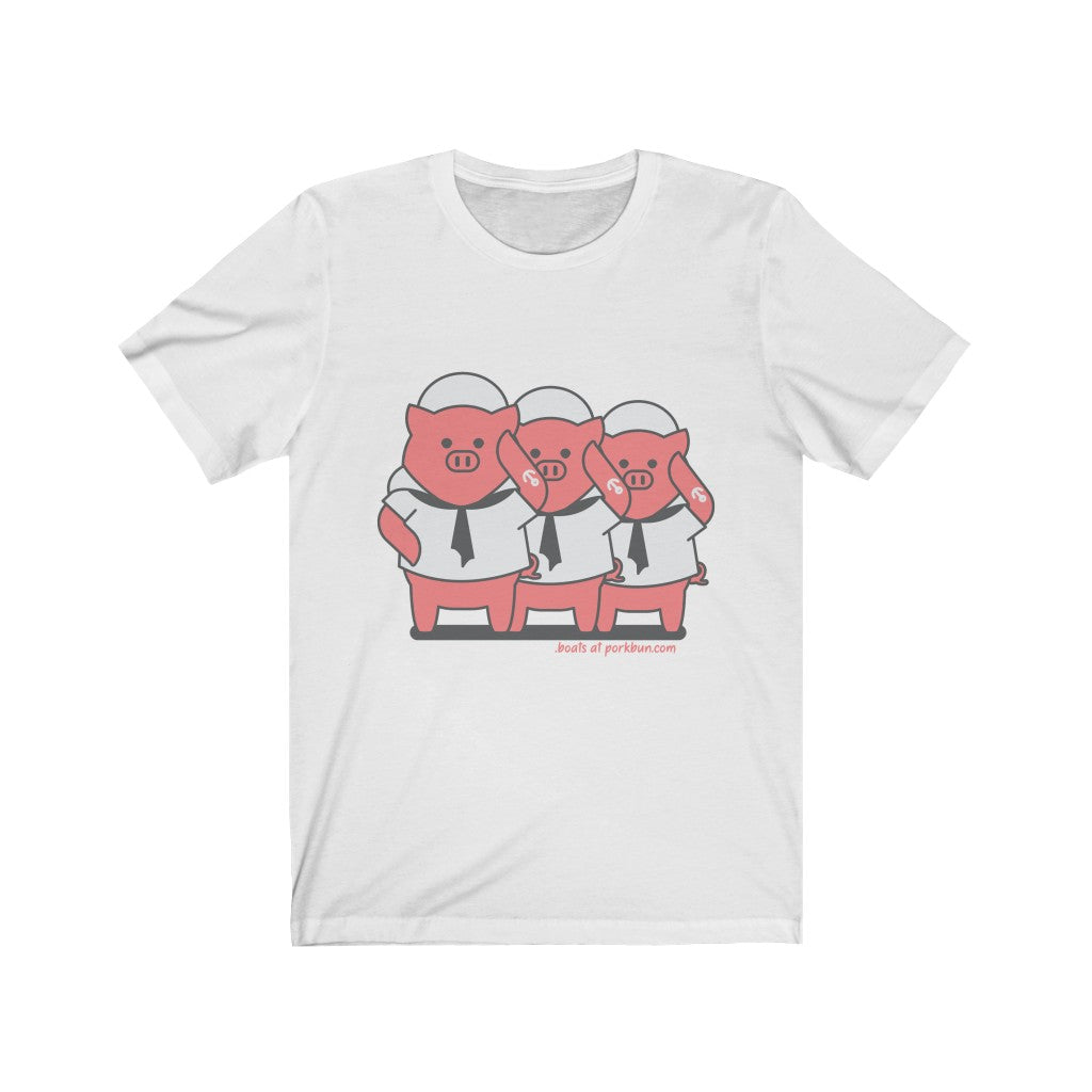 .boats Porkbun mascot t-shirt