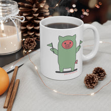 Load image into Gallery viewer, .green Porkbun mascot mug

