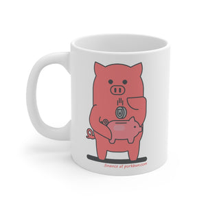 .finance Porkbun mascot mug