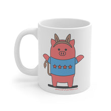 Load image into Gallery viewer, .democrat Porkbun mascot mug
