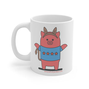 .democrat Porkbun mascot mug