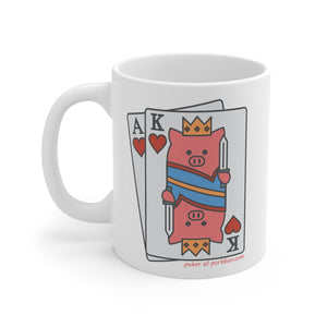 .poker Porkbun mascot mug