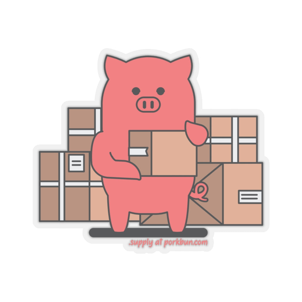 .supply Porkbun mascot sticker