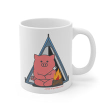 Load image into Gallery viewer, .camp Porkbun mascot mug
