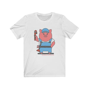 .plumbing Porkbun mascot t-shirt