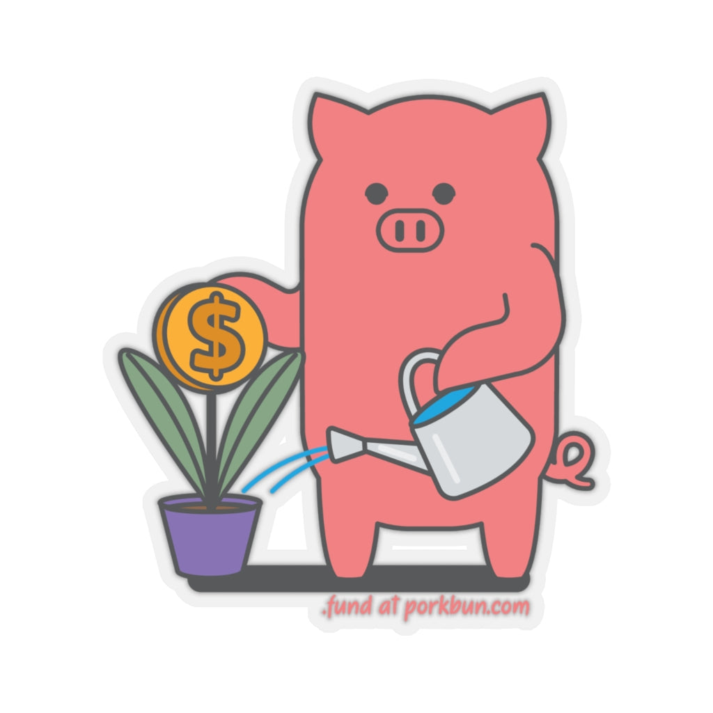 .fund Porkbun mascot sticker