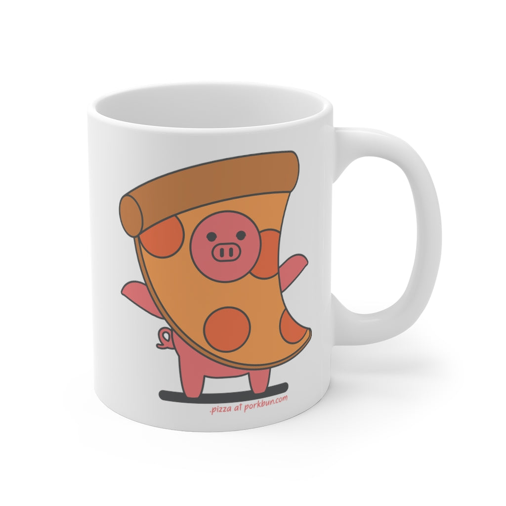 .pizza Porkbun mascot mug