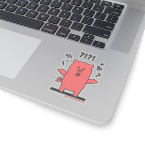 .wtf Porkbun mascot sticker