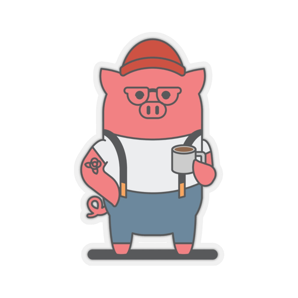.portland Porkbun mascot sticker