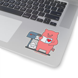 .cards Porkbun mascot sticker