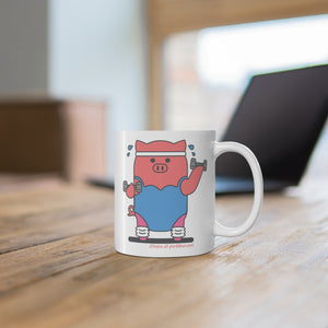 .fitness Porkbun mascot mug