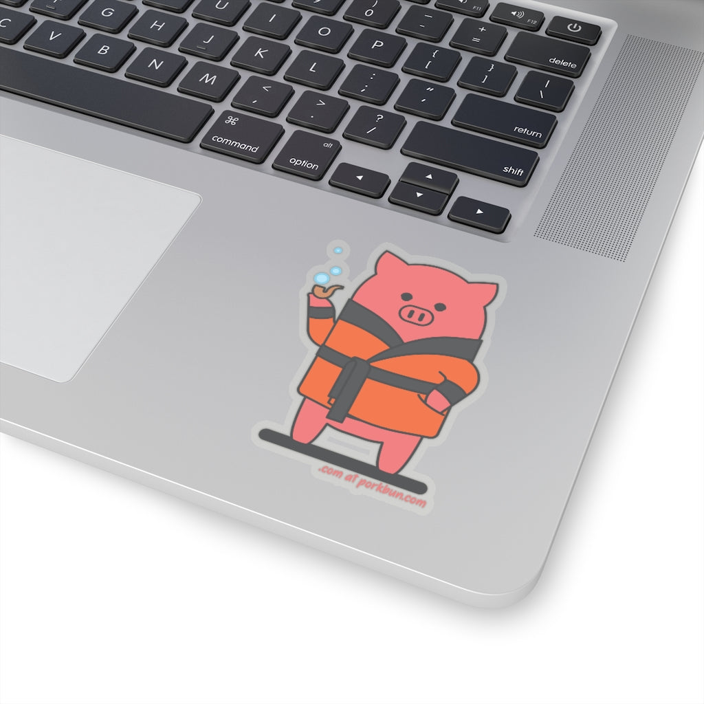 .com Porkbun mascot sticker