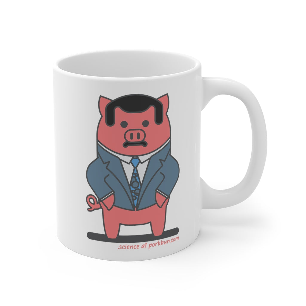 .science Porkbun mascot mug