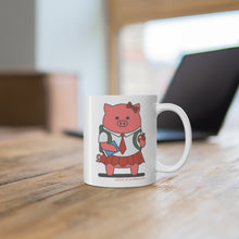 Load image into Gallery viewer, .school Porkbun mascot mug
