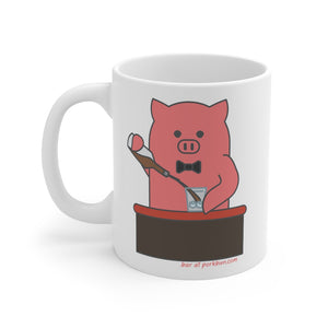 .bar Porkbun mascot mug