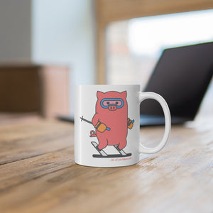 .ski Porkbun mascot mug