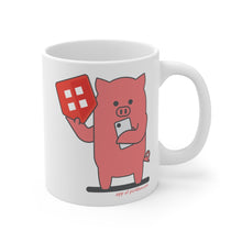 Load image into Gallery viewer, .app Porkbun mascot mug
