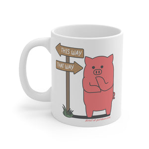 .direct Porkbun mascot mug