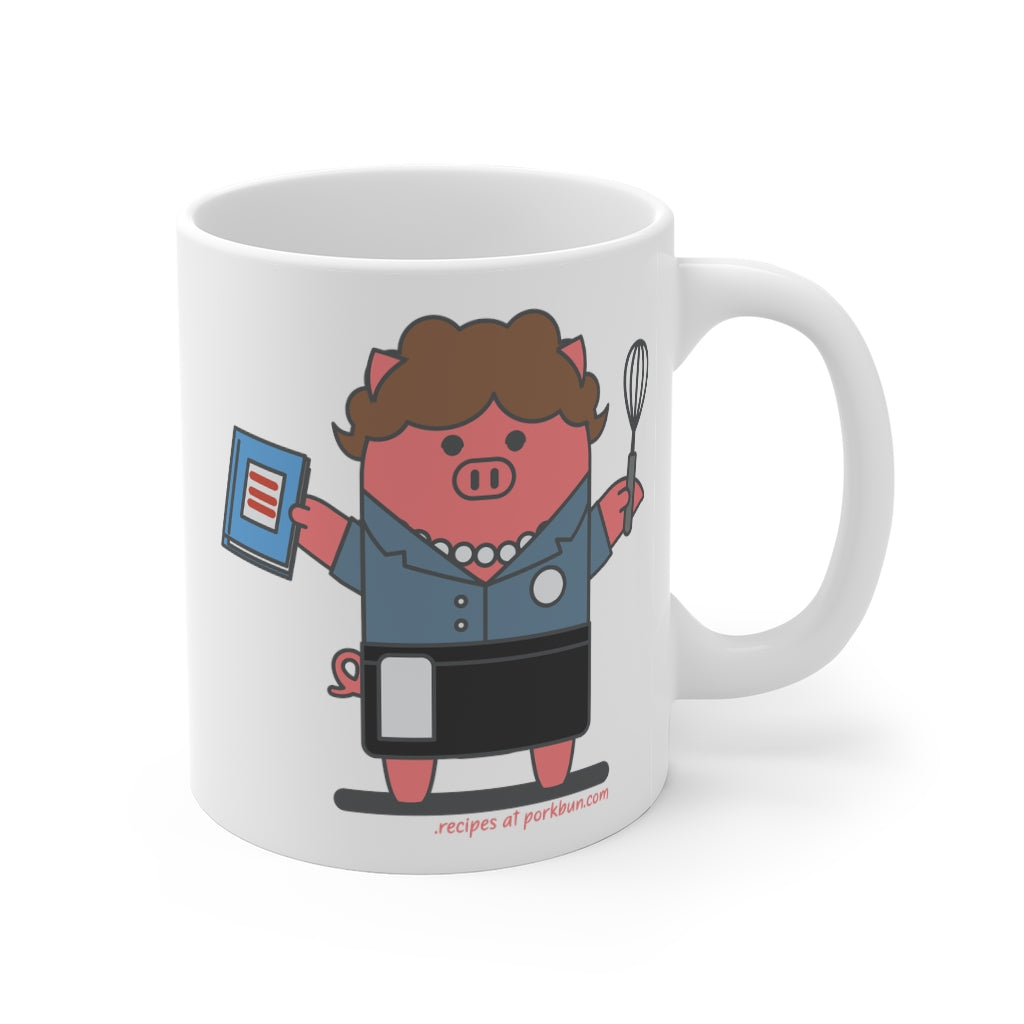 .recipes Porkbun mascot mug