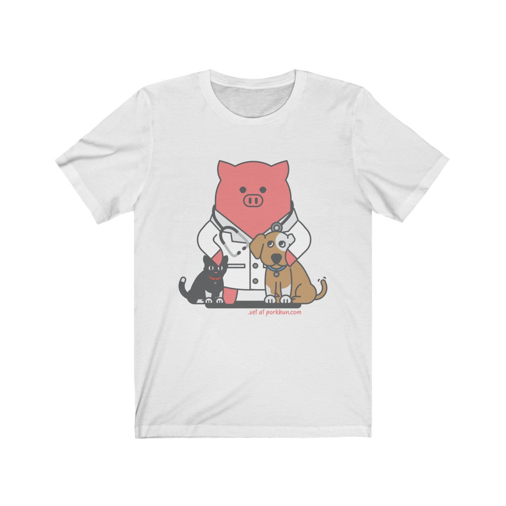.vet Porkbun mascot t-shirt