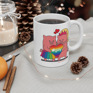 .gay Porkbun mascot mug