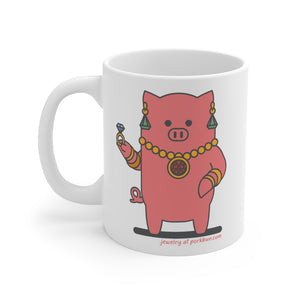 .jewelry Porkbun mascot mug