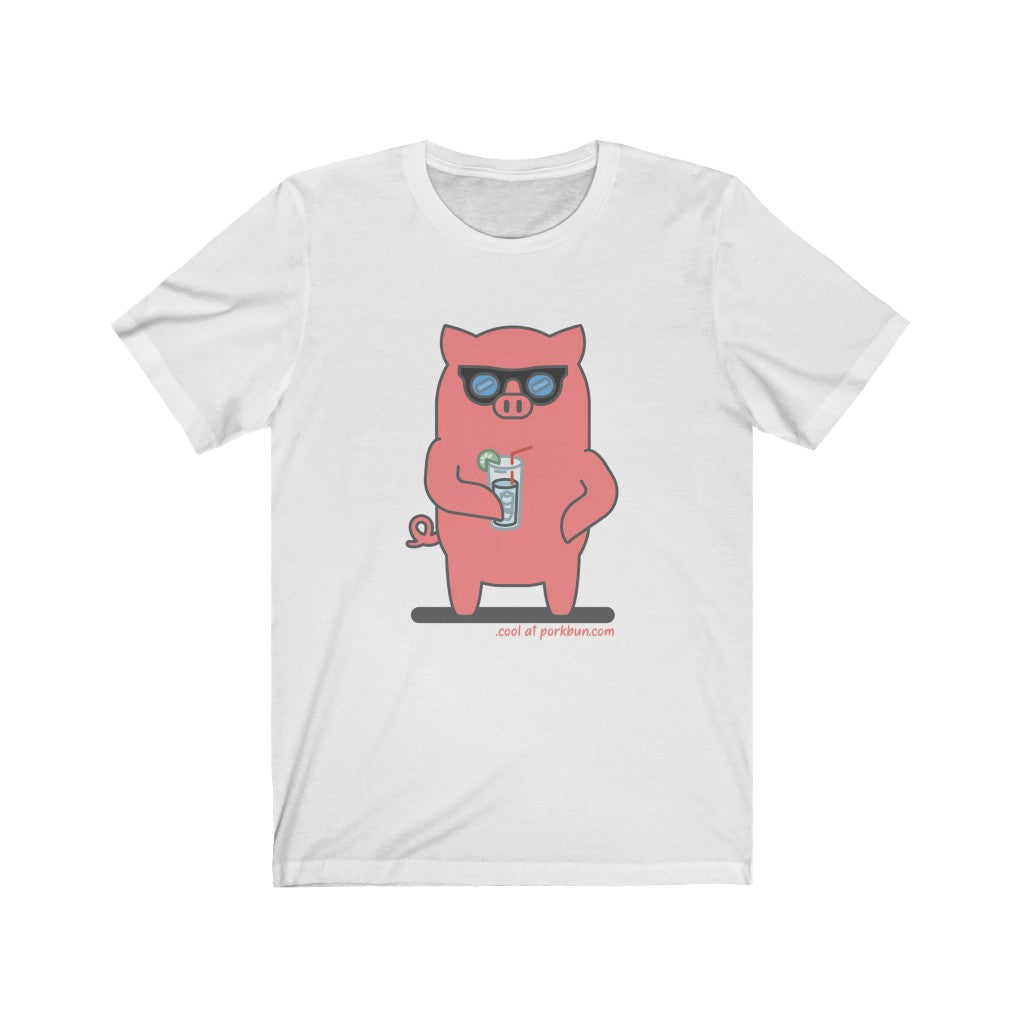 .cool Porkbun mascot t-shirt