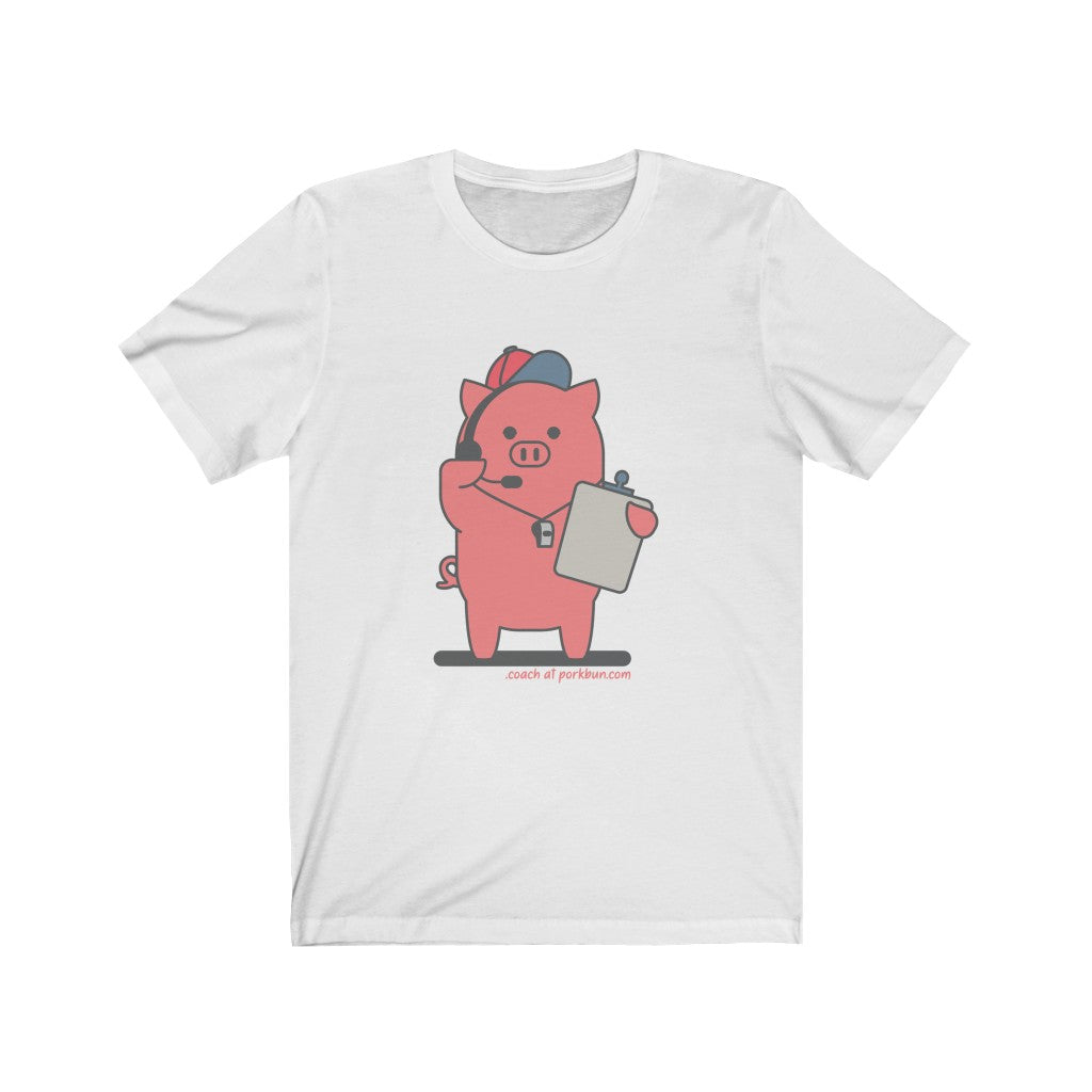 .coach Porkbun mascot t-shirt